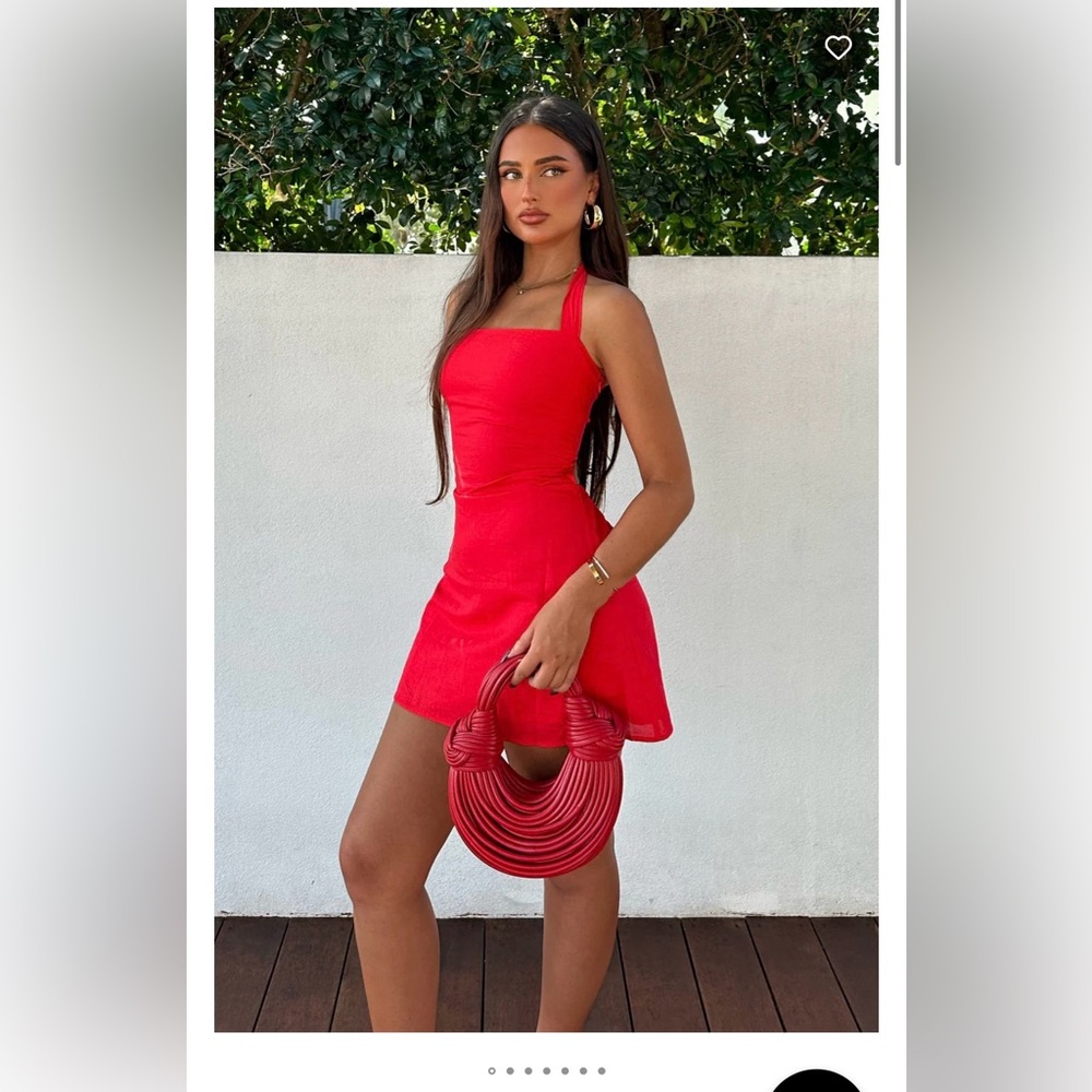 It's Up To Me Halter Mini Dress